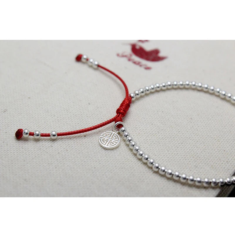 SilverHappiness Thread Bracelet