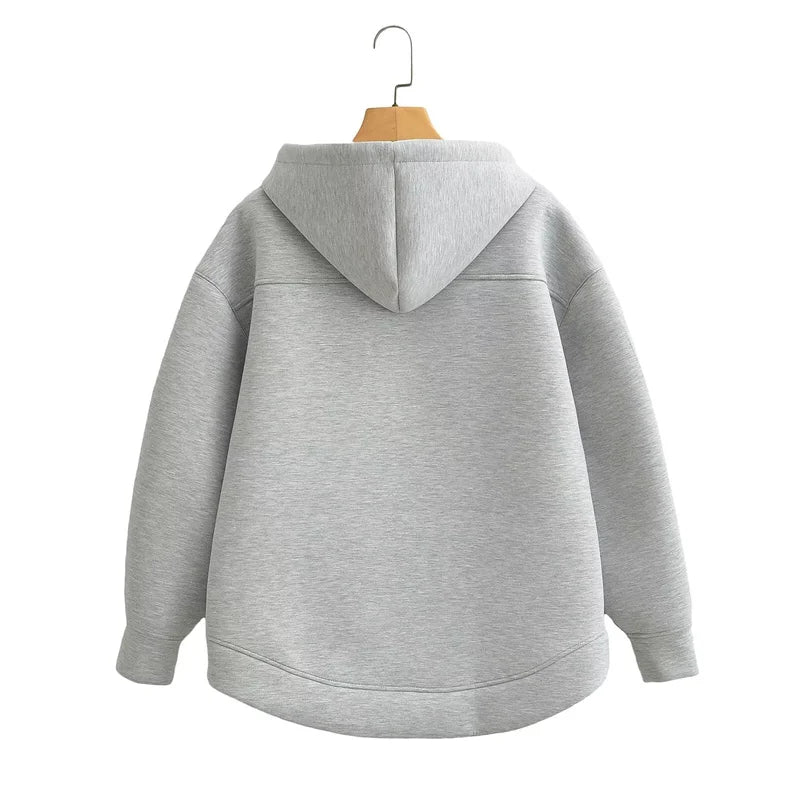 High Street Oversize Zip Hoodie