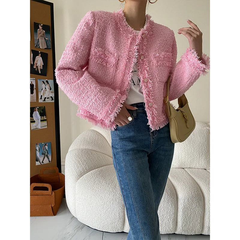 FringeFabulous Tweed Blazer