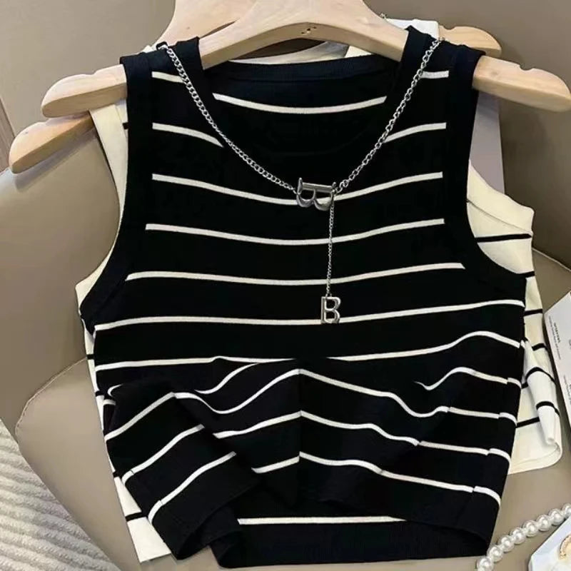 Modern Edge Striped Vest