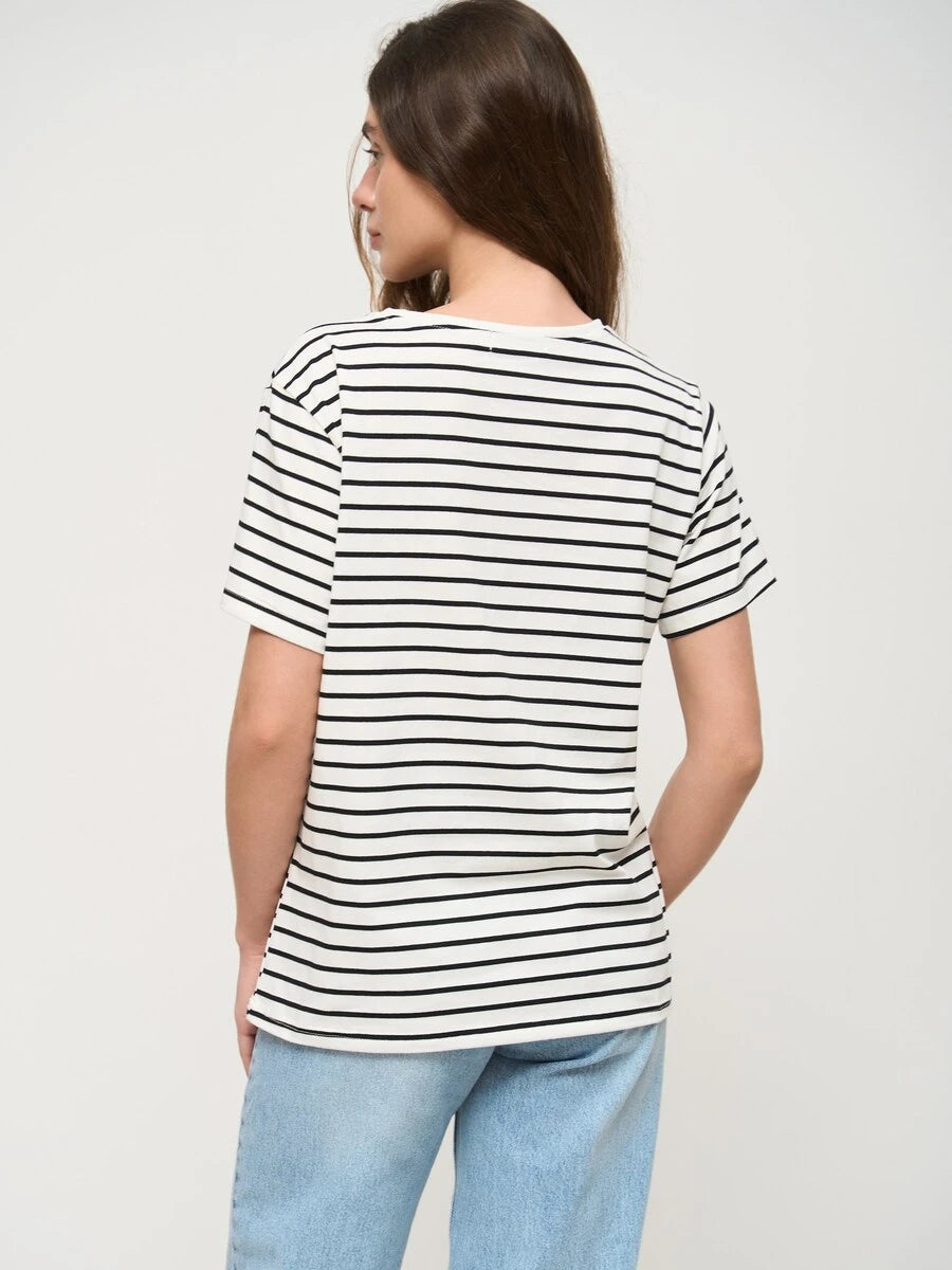 StripeBreeze Tee