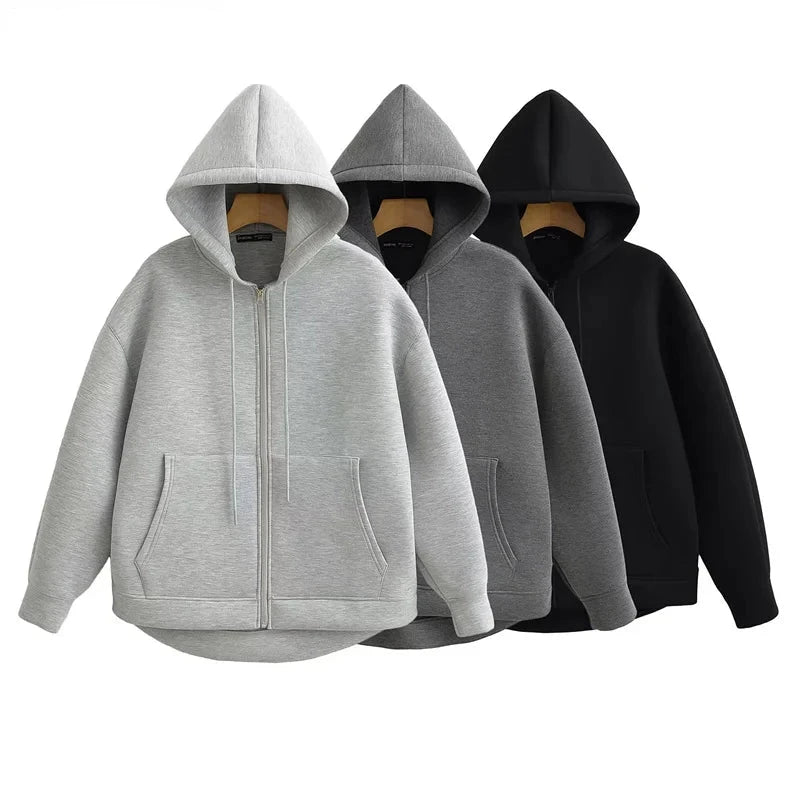 High Street Oversize Zip Hoodie