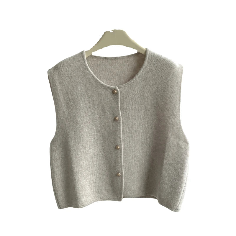 Golden Touch Knit Vest