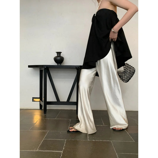 LuxeFlow Satin Pants